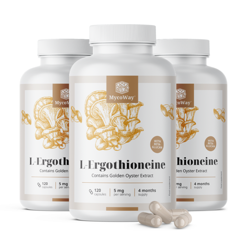 3x L-Ерготионеин 5 мг, общо 360 капсули